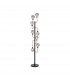 Humphrey Floor Lamp 8 Light G9 Graphite Satin Nickel Smoke Glass-1
