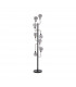 Humphrey Floor Lamp 8 Light G9 Graphite Satin Nickel Smoke Glass-4