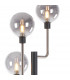 Humphrey Floor Lamp 8 Light G9 Graphite Satin Nickel Smoke Glass-5