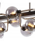 Humphrey Fixed Ceiling Pendant Ceiling Lamp 10 Light G9 Graphite Satin Nickel Smoke Glass-8