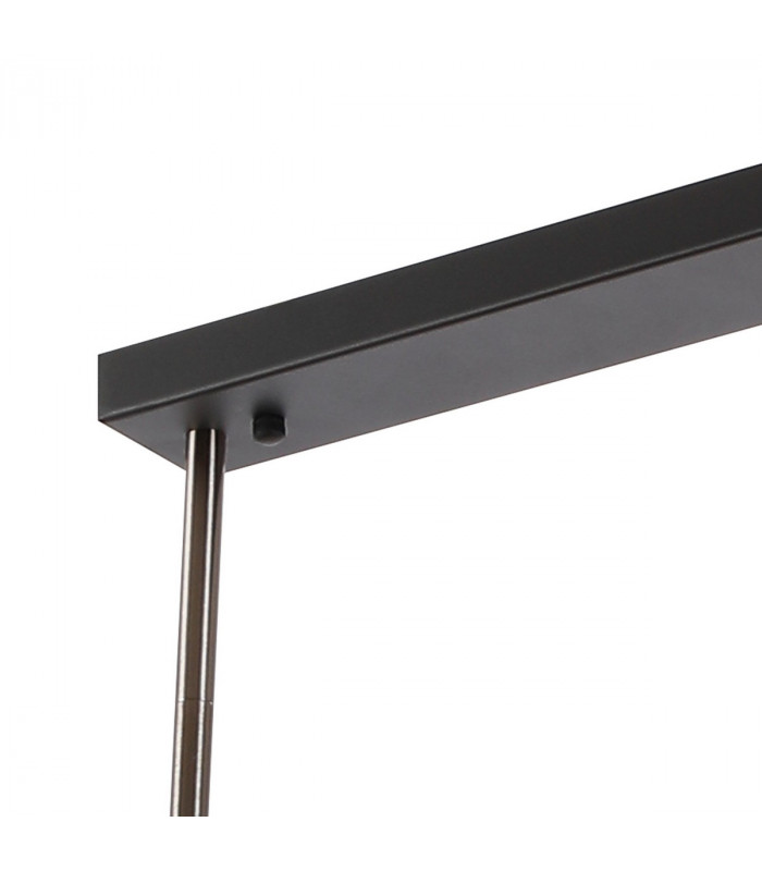 Humphrey Fixed Ceiling Pendant Ceiling Lamp 10 Light G9 Graphite Satin Nickel Smoke Glass-9