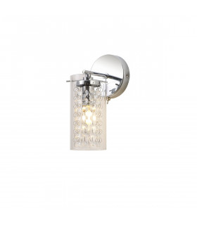 Russia Wall Lamp Switched E14 Polished Chrome Crystal Glass-1