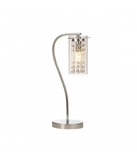 Russia Table Lamp Switched E14 Polished Chrome Crystal Glass-1