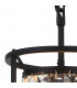 Guilford Ceiling Pendant E27 Satin Black Clear-6