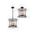 Guilford Ceiling Pendant Semi Ceiling Lamp Convertible 3 Light E14 Satin Black Clear-1