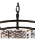 Guilford Ceiling Pendant Semi Ceiling Lamp Convertible 3 Light E14 Satin Black Clear-6
