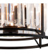 Guilford Ceiling Pendant Semi Ceiling Lamp Convertible 3 Light E14 Satin Black Clear-8