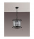 Guilford Ceiling Pendant Semi Ceiling Lamp Convertible 3 Light E14 Satin Black Clear-9