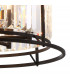 Guilford Ceiling Pendant Semi Ceiling Lamp Convertible 6 Light E14 Satin Black Clear-9