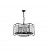 Guilford Ceiling Pendant Semi Ceiling Lamp Convertible 8 Light E14 Satin Black Clear-4