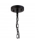 Guilford Ceiling Pendant Semi Ceiling Lamp Convertible 8 Light E14 Satin Black Clear-5