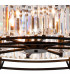 Guilford Ceiling Pendant Semi Ceiling Lamp Convertible 8 Light E14 Satin Black Clear-7