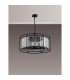 Guilford Ceiling Pendant Semi Ceiling Lamp Convertible 8 Light E14 Satin Black Clear-9