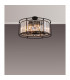 Guilford Ceiling Pendant Semi Ceiling Lamp Convertible 8 Light E14 Satin Black Clear-10
