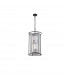 Guilford 2 Tier Ceiling Pendant 3+3 Light E14 Satin Black Clear-4