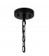 Guilford 2 Tier Ceiling Pendant 3+3 Light E14 Satin Black Clear-5