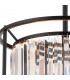 Guilford 2 Tier Ceiling Pendant 3+3 Light E14 Satin Black Clear-6