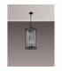 Guilford 2 Tier Ceiling Pendant 3+3 Light E14 Satin Black Clear-9