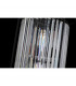 Guilford 2 Tier Ceiling Pendant 3+3 Light E14 Satin Black Clear-10