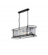 Guilford Oval Ceiling Pendant 7 Light E14 Satin Black Clear-4
