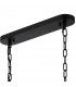 Guilford Oval Ceiling Pendant 7 Light E14 Satin Black Clear-5