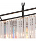 Guilford Oval Ceiling Pendant 7 Light E14 Satin Black Clear-6
