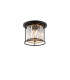Guilford Ceiling Lamp 3 Light E27 Satin Black Clear-1