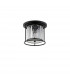 Guilford Ceiling Lamp 3 Light E27 Satin Black Clear-4