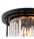 Guilford Ceiling Lamp 3 Light E27 Satin Black Clear-5