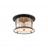 Guilford Ceiling Lamp 4 Light E27 Satin Black Clear-1
