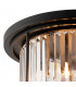 Guilford Ceiling Lamp 4 Light E27 Satin Black Clear-5
