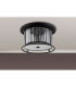 Guilford Ceiling Lamp 4 Light E27 Satin Black Clear-7