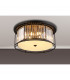 Guilford Ceiling Lamp 6 Light E27 Satin Black Clear-3