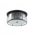 Guilford Ceiling Lamp 6 Light E27 Satin Black Clear-4