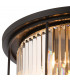 Guilford Ceiling Lamp 6 Light E27 Satin Black Clear-5