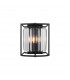 Guilford Wall Lamp 2 Light E14 Satin Black Clear-1
