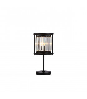 Guilford Table Lamp E27 Satin Black Clear-1