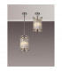 Guilford Ceiling Pendant E27 Polished Nickel Clear-3