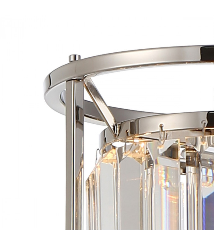 Guilford Ceiling Pendant E27 Polished Nickel Clear-6