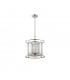 Guilford Ceiling Pendant Semi Ceiling Lamp Convertible 3 Light E14 Polished Nickel Clear-4