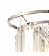 Guilford Ceiling Pendant Semi Ceiling Lamp Convertible 3 Light E14 Polished Nickel Clear-6