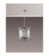 Guilford Ceiling Pendant Semi Ceiling Lamp Convertible 3 Light E14 Polished Nickel Clear-8