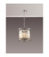 Guilford Ceiling Pendant Semi Ceiling Lamp Convertible 3 Light E14 Polished Nickel Clear-9