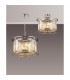 Guilford Ceiling Pendant Semi Ceiling Lamp Convertible 6 Light E14 Polished Nickel Clear-3