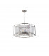 Guilford Ceiling Pendant Semi Ceiling Lamp Convertible 8 Light E14 Polished Nickel Clear-4