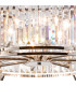 Guilford Ceiling Pendant Semi Ceiling Lamp Convertible 8 Light E14 Polished Nickel Clear-7