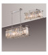 Guilford Oval Ceiling Pendant 7 Light E14 Polished Nickel Clear-3