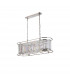 Guilford Oval Ceiling Pendant 7 Light E14 Polished Nickel Clear-4