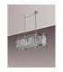 Guilford Oval Ceiling Pendant 7 Light E14 Polished Nickel Clear-9