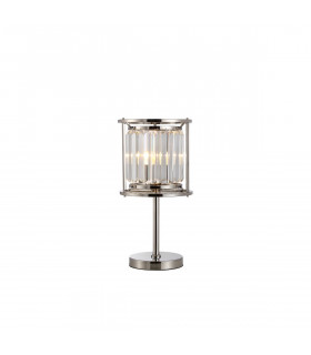 Guilford Table Lamp E27 Polished Nickel Clear-1